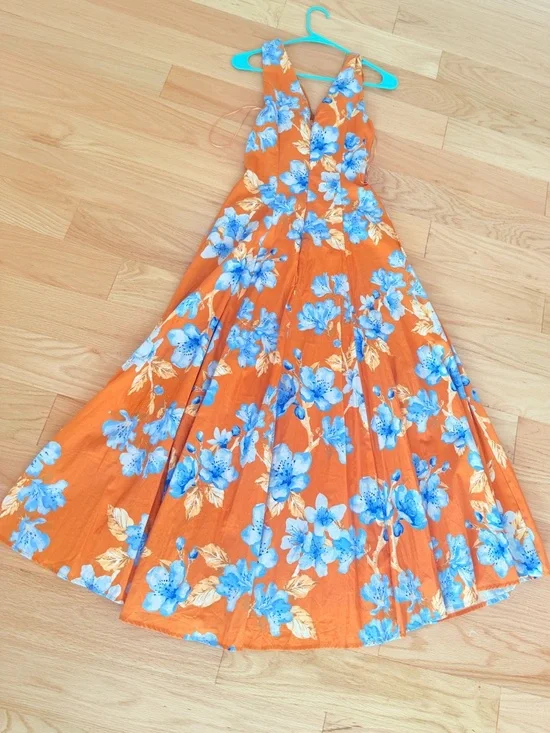 flying tomato RUSH WOVEN MIDI DRESS Small - Picture 7 of 9